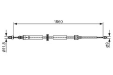 BOSCH Bremsseil Seilzug Feststellbremse 1 987 482 432 für RENAULT SCÉNIC 3 JZ0