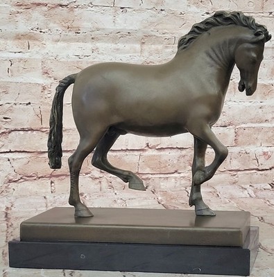 Tang Pferd Elegant Reiter Orientalisch Kunstwerk Bronze Statue Skulptur