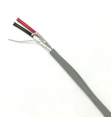 18/2 Security Alarm Wire Cable Stranded Shielded 2 Conductor 18 AWG CL3R 1000ft