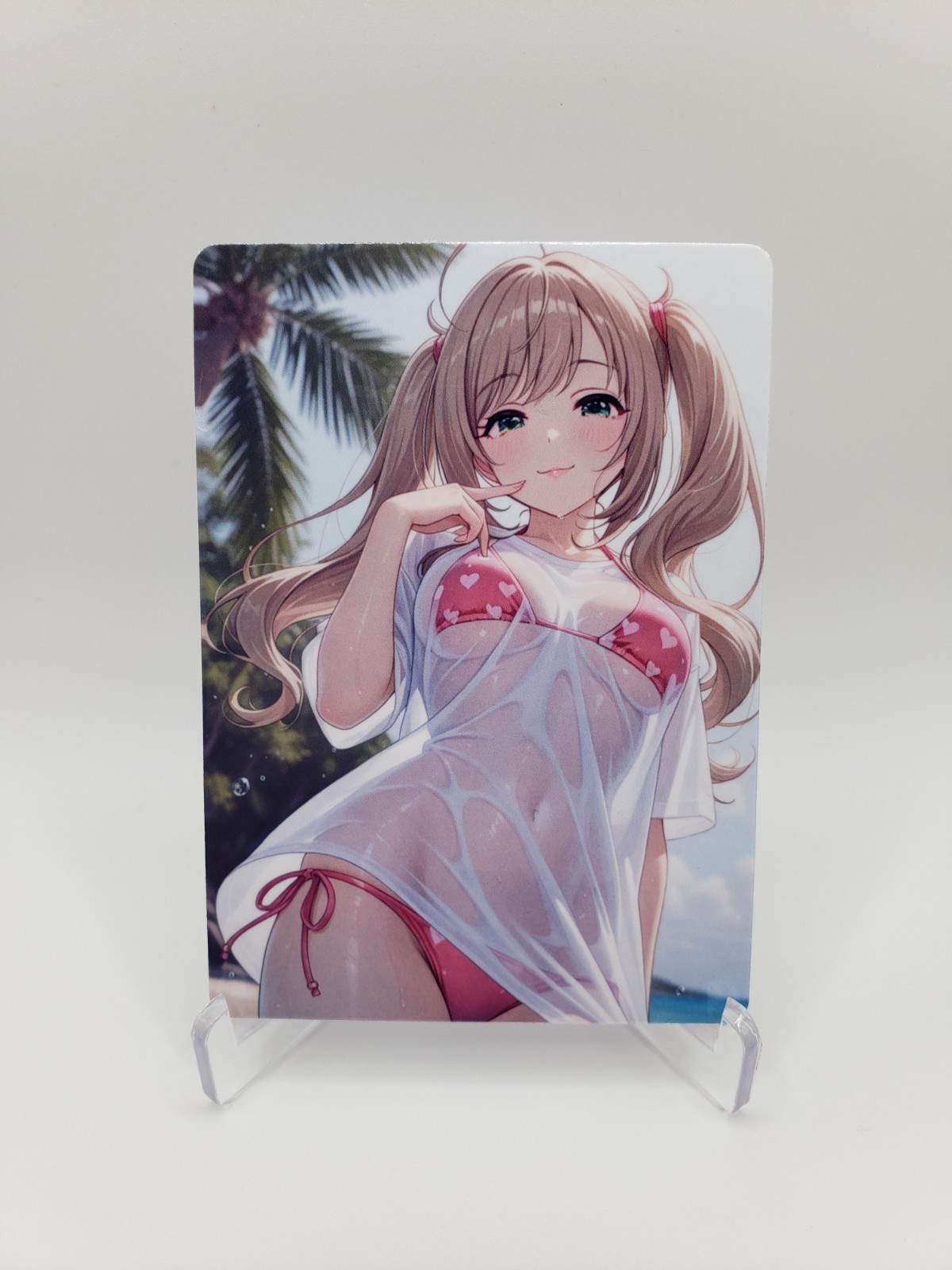Full Art Anime Trading Card Glossy Art DIY Otaku Waifu ACEO