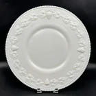 Westmoreland Grape Wreath Milk Glass Platter 14.5 inch Beaded Edge Vintage EUC