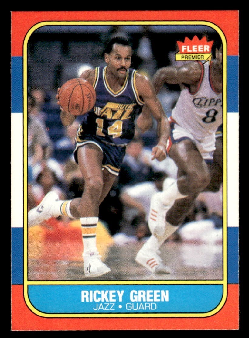 1986 Fleer Basketball #39 Rickey Green VG/EX *f1