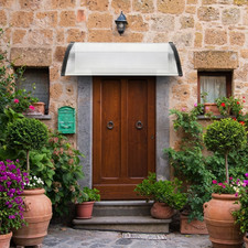 Tettoia porta 120x80 cm parapioggia veranda anteriore staffa tetto esterno