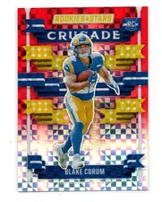 2024 Rookies & Stars Crusade Blake Corum Rc Rookie Red Plaid Prizm Rams