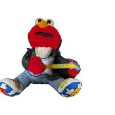 Vintage Tyco Sesame Street Rock Roll Elmo plush doll- with tag