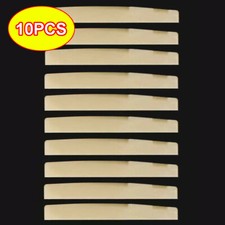 10pcs guitar unbleached bone saddle 72x3x9mm nut bridge acoustic luthier US