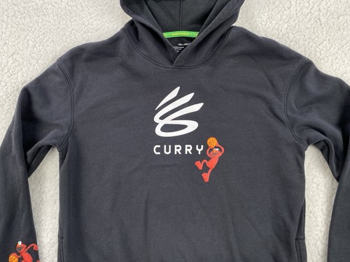 Under Armour Sweatshirt Youth XL Steph Curry Elmo Sesame Street Hoodie Pullover - Picture 5 of 19
