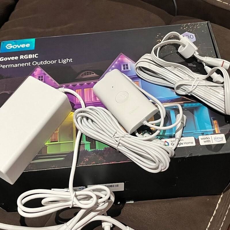 Govee Led RGBIC Permanent Outdoor Lights Controller And Power Supply eBay