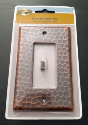 Hampton Bay Hammered 1 ROCKER/GFI Outlet wall Plate  Aged Bronze by Hampton Bay