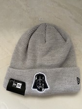 Star Wars x New Era Darth Vader Knit Beanie Hat Adult One Size Heather Gray New