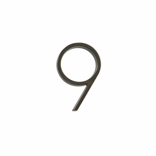 Hillman Group 844694 5in. #9 Distinctions Floating Mount House Number, Bronze
