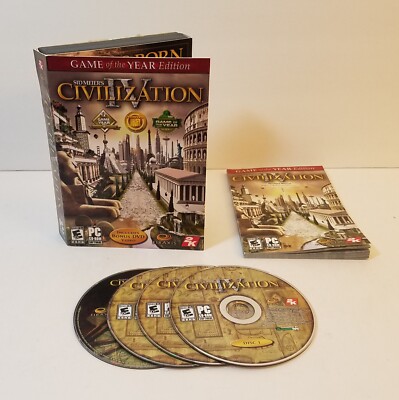 Sid Meier's Civilization IV (Game Of The Year Edition) PC CD-Rom 2005 Windows