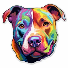 8x car sticker decal pit bull terrier tuning sticker car 9x9 cm