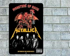 Metallica Sign Aluminum Metal 8"x12" Garage Man Cave Classic Rock Concert