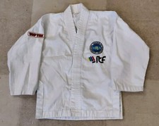 ITF INTERNATIONAL WHITE TOP TEN TAEKWONDO Dobok Uniform. Size 130