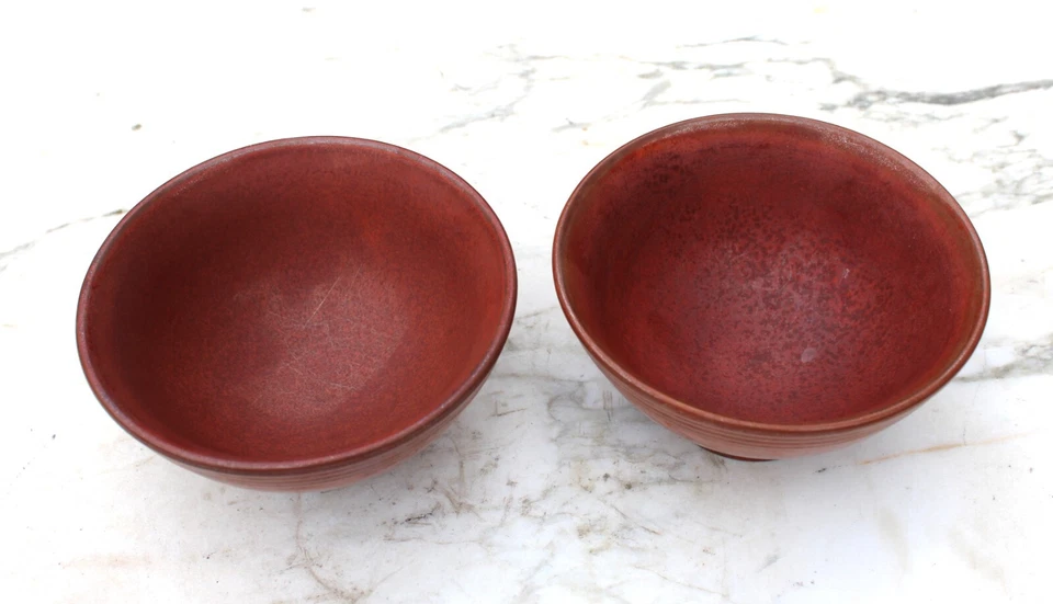 2 cuencos de arroz integral Ohata de cerámica satinada estilo japonés Foto 3 de 4