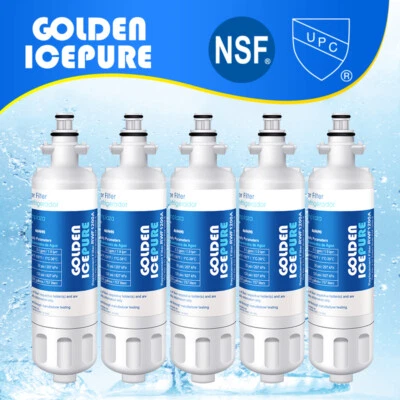 GOLDEN ICEPURE 5PACK Fit For LG LT700P ADQ36006101 kenmore 469690 rwf1200A GoldenIcepure Filter