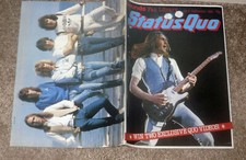 STATUS QUO comprehensive career discography 1982 magazine with tons of photos