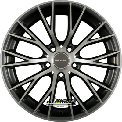 Mak München gun metallic mirror 8.5x20 ET42 - LK5/108 ML63.4 Felge Alu