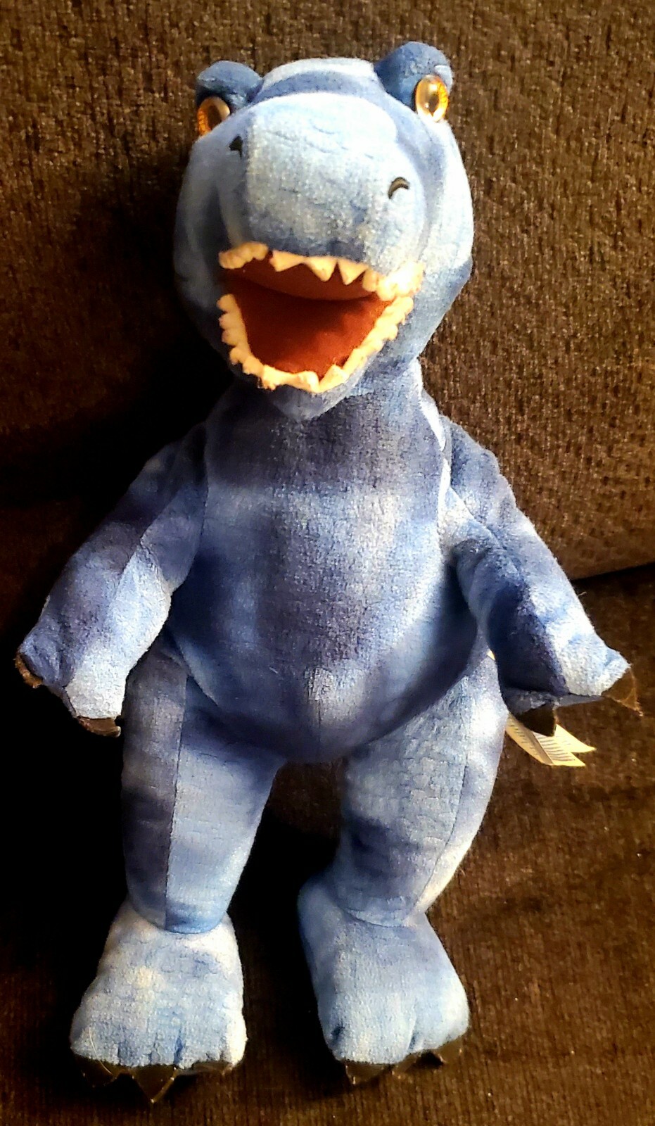 Build a Bear Blue Dinosaur TRex Plush Stuffed Animal Voice Box Roaring