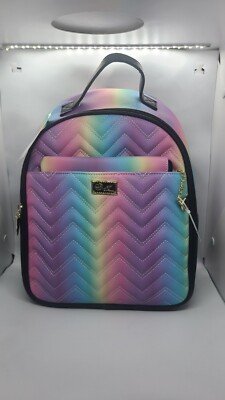 Betsey Johnson Rainbow Pastel Backpack NEW | eBay display picture 2