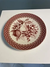 HARRY AND DAVID HAND PAINTED FRUIT DESIGN LUNCH SALAD PLATE 8 3/4"