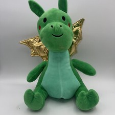 FAO Schwarz Green Dragon light up stomach plush stuffed animal toy