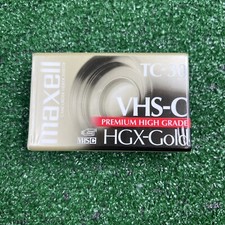 Maxell TC-30 VHS-C HGX Gold Camcorder Tapes Videocassette NEW SEALED