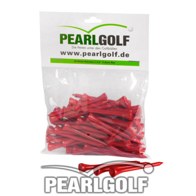 1000 GOLFTEES 2 3/4 ZOLL (7,0 cm) aus HOLZ - FARBE: ROT - GOLF-TEES NEU & OVP