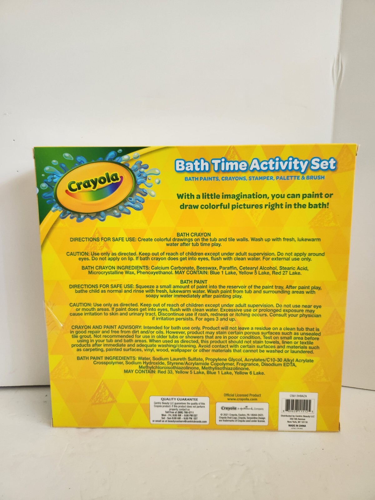 Crayola - Bath Time Activity Set - 4 Bath Paints & 5 Bath Crayons 🎨
