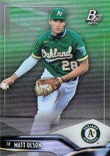 Matt Olson Bowman Platinum 2021 Baseball Card #88