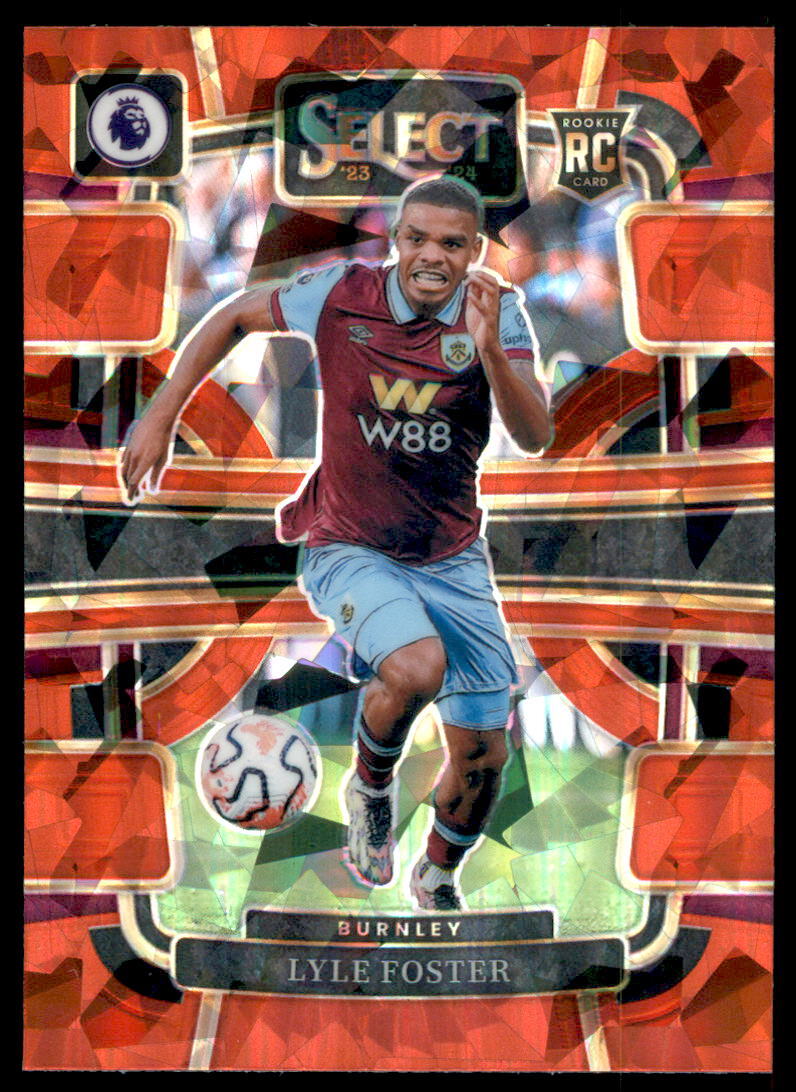 2023-24 Panini Select Premier League Red Ice Lyle Foster Burnley #26