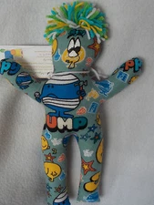 Handmade Mr. Bump Blue/Gray Dammit Doll w/ short hair~Unique Gift Idea!  
