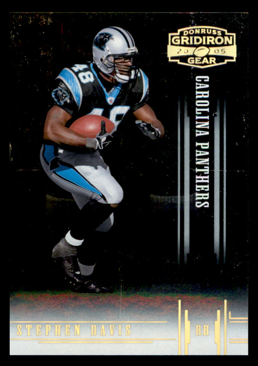 2005 Donruss Gridiron Gear #89 Stephen Davis Gold Holofoil