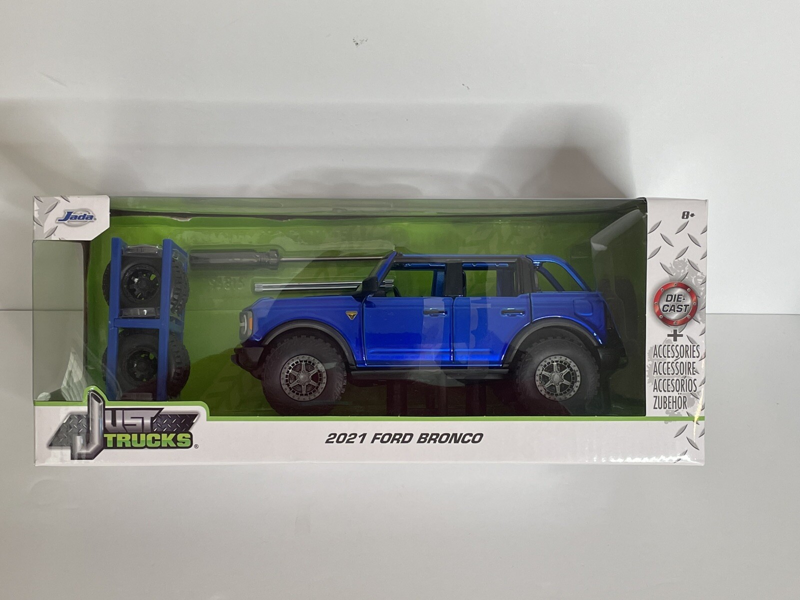 Ford Bronco 2021 Die Cast New  1:24 Blue Just Trucks Accessories