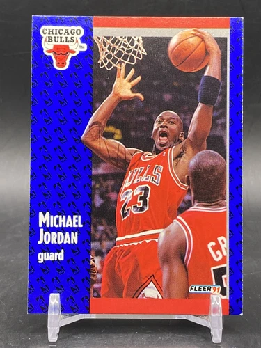 1991 Fleer #29 Michael Jordan HOF Chicago Bulls NBA Basketball Card Collectible