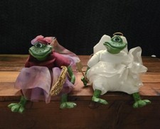 Vtg Russ 'The Country Folks' Frogs Stuffed Plush Dreamweaver Angel  Violetta