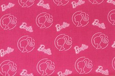 Cotton fabric Barbie by the half yard 18'' x 43''