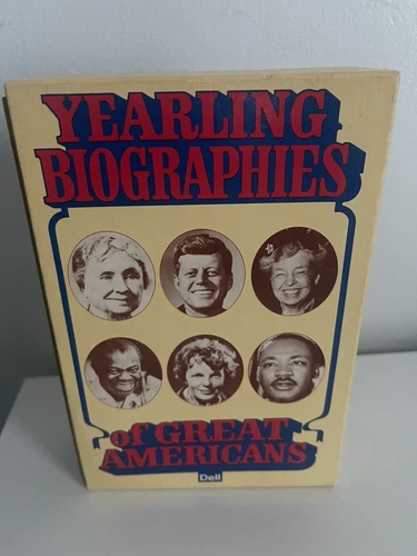 VTG 1970s 6 Box Set - Yearling Biographies Of Great Americans MLK, JFK, & More