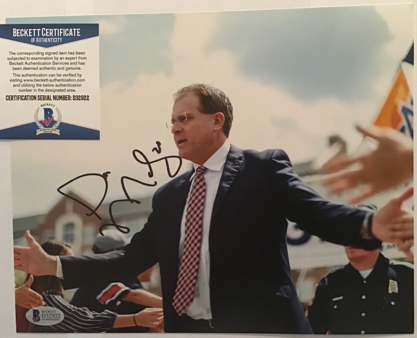 Gus Malzahn Autographed Signed Auburn Tigers 8x10 PHOTO BECKETT BAS COA D32922 