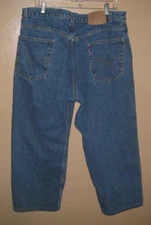 Levi's 569 Men's Cotton Blue Denim Loose Straight Fit Jeans 38X30 (Actual 38X26)