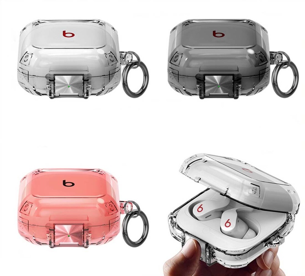 For Beats Fit Pro Case Cover Clear with Secure Lock