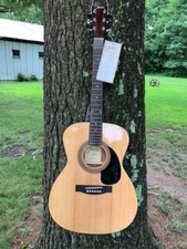 Johnson Steel String 000 Size Guitar Player Pack Includes Gig Bag, Strap & Tuner