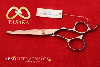 NEW Yasaka HAIR scissors - shears  KM55 SEMI OFFSET SIZE 5.5 INCHES COBALT