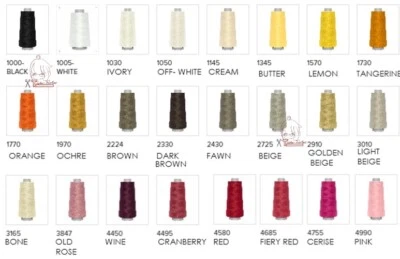 Overlocking Thread Overlocker Sewing 50 Colours Toldi-Lock GUTERMANN 742279 UK