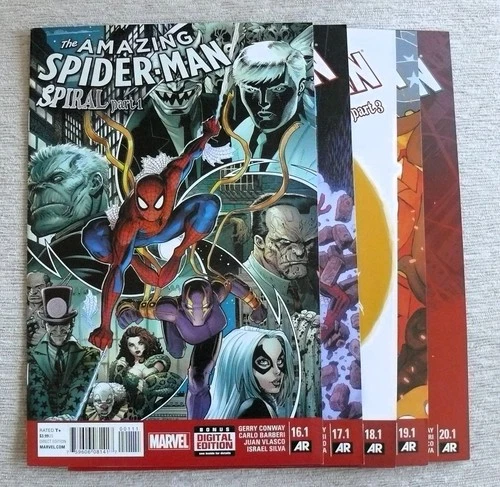 Amazing Spider-Man #16.1 17.1 18.1 19.1 20.1 (Marvel 2015) Spiral; VF/NM