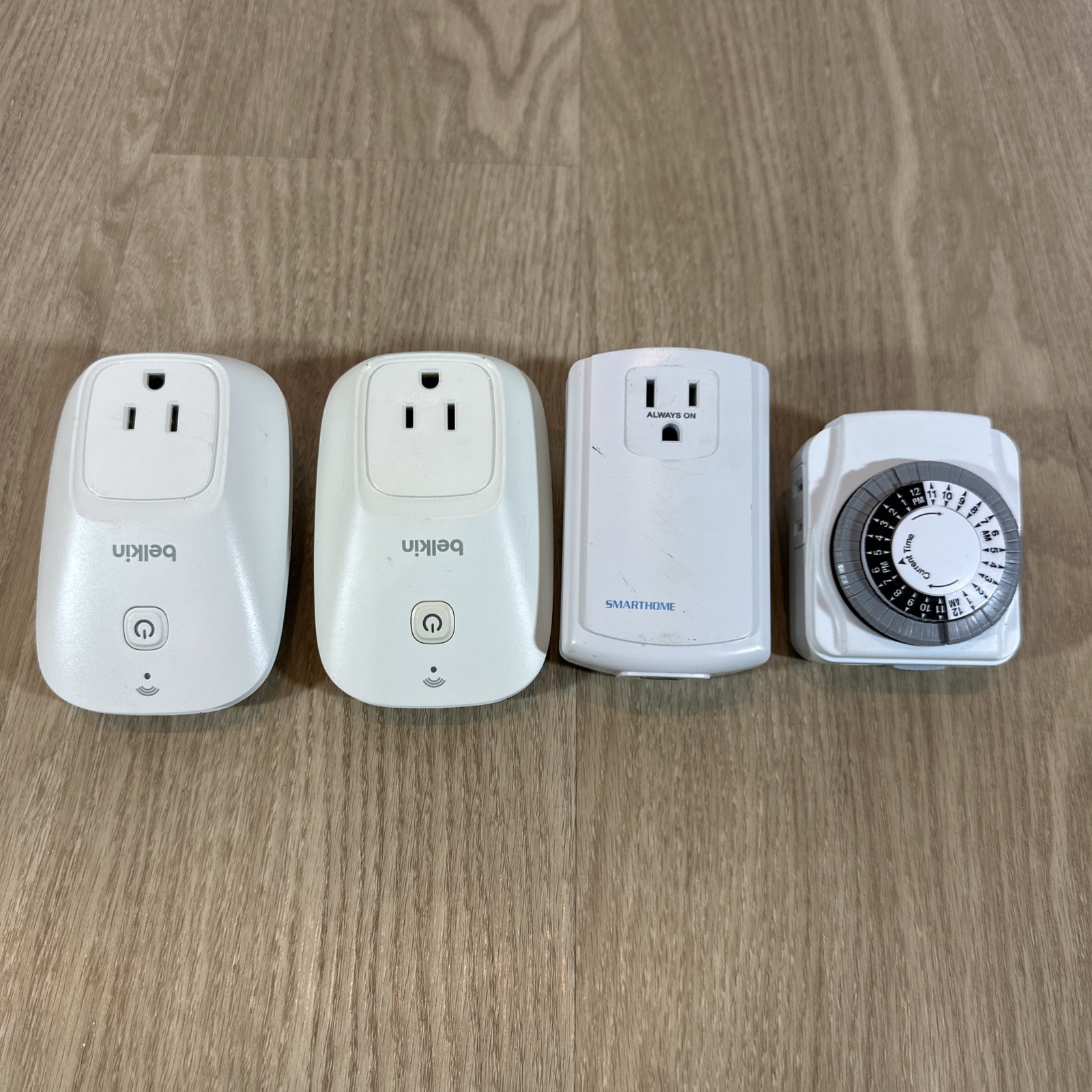 4 smart home devices: belkin wemo, timer, powerline modem - tested & working