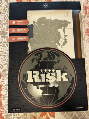 WS Game Company Risk Grand Edition Board Game Premium Wood Armies