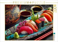 Calvendo Puzzle Sushi, Colorful Japanese Masterpieces | 2000 Pieces, Finished Si