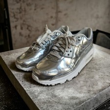 RARE Nike WMNS Air Max 90 Metallic Silver Siz...